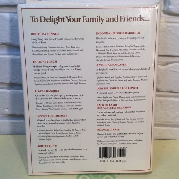 Julia Child Menu Cookbook - Picture 3 of 3